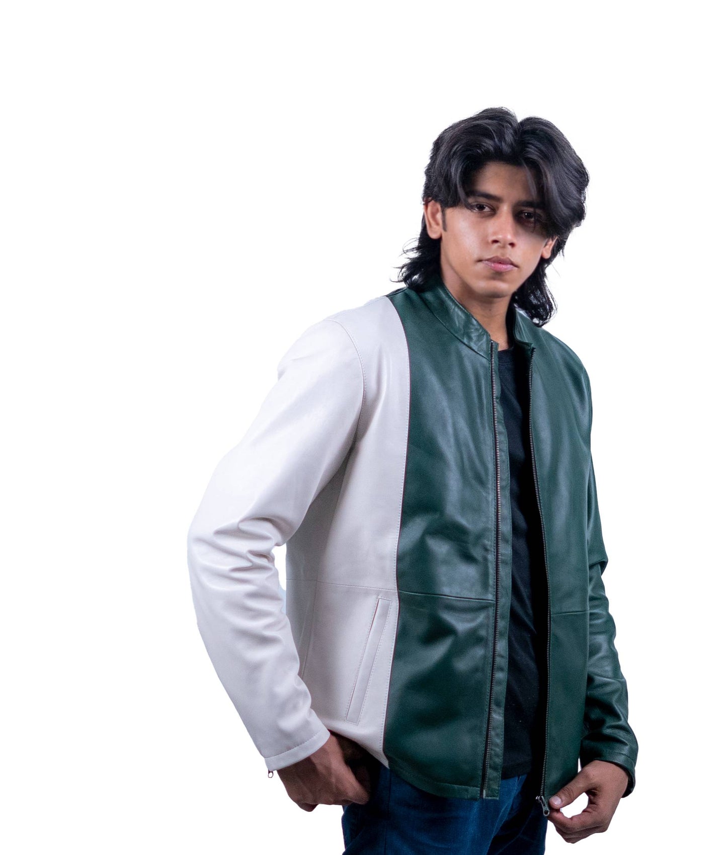 51 - Pakistani Flag Leather Jacket for Men