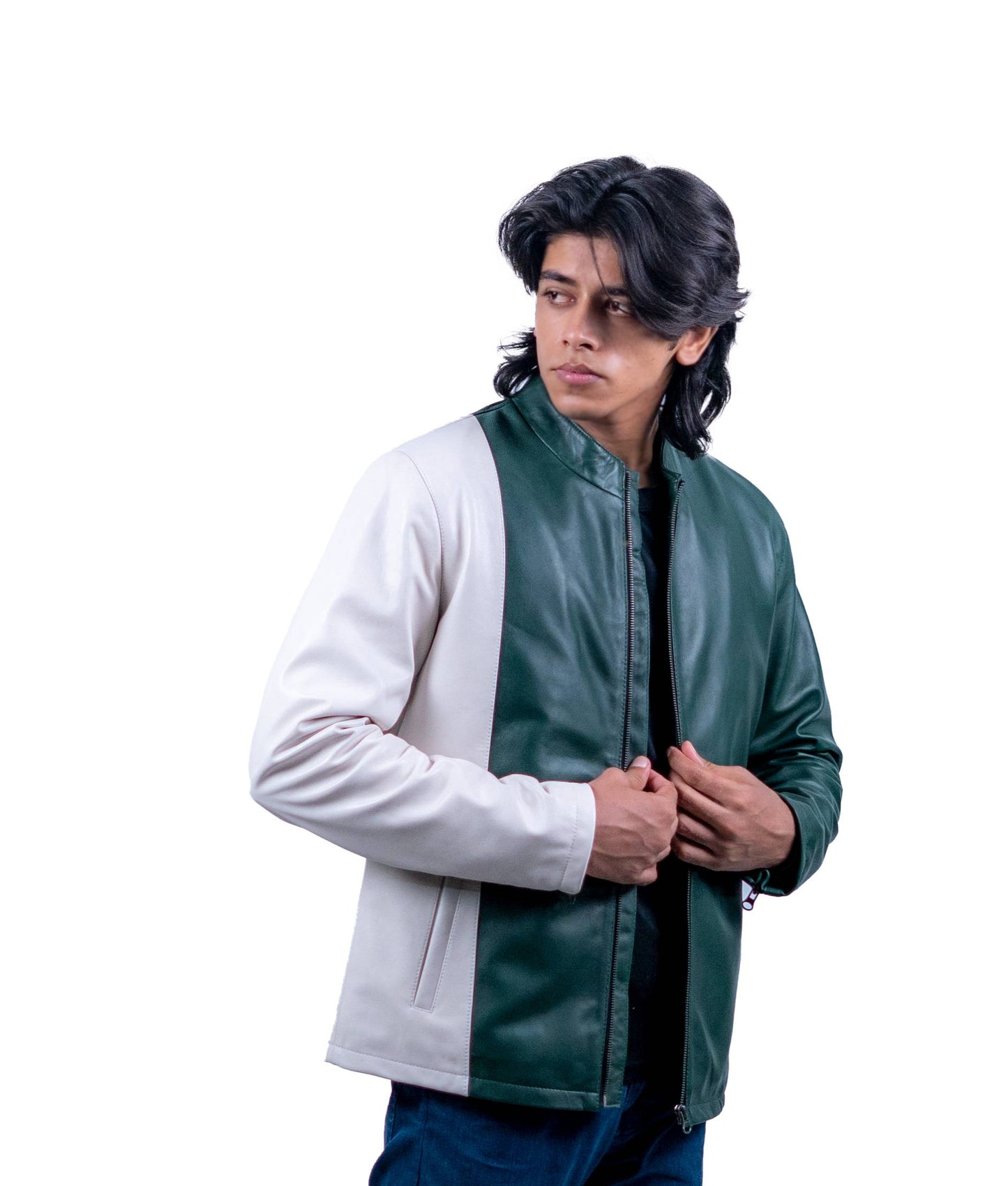 51 - Pakistani Flag Leather Jacket for Men