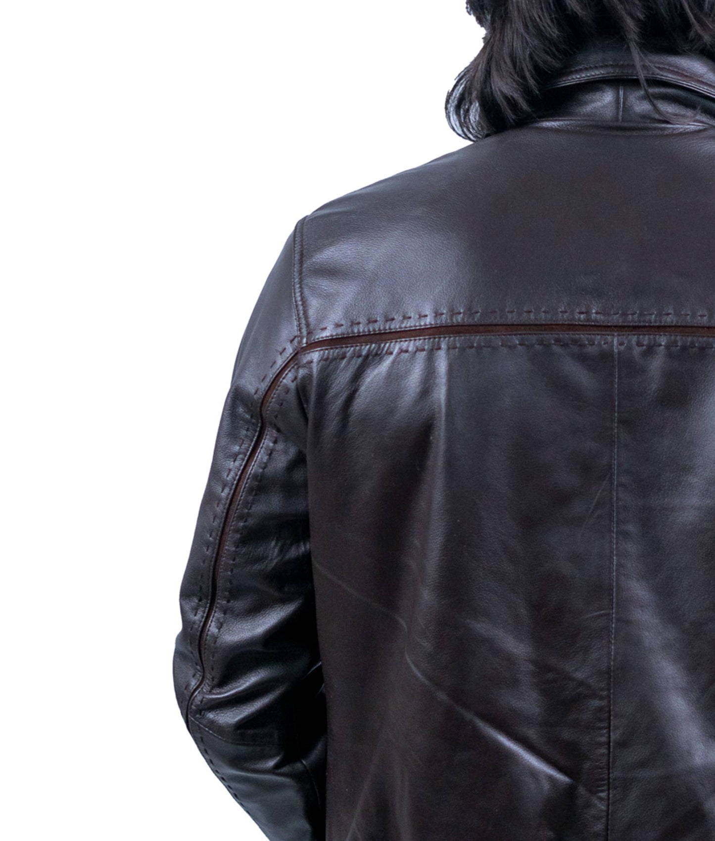 102 - Men’s Classic Brown Bomber Leather Jacket – Timeless Street Style