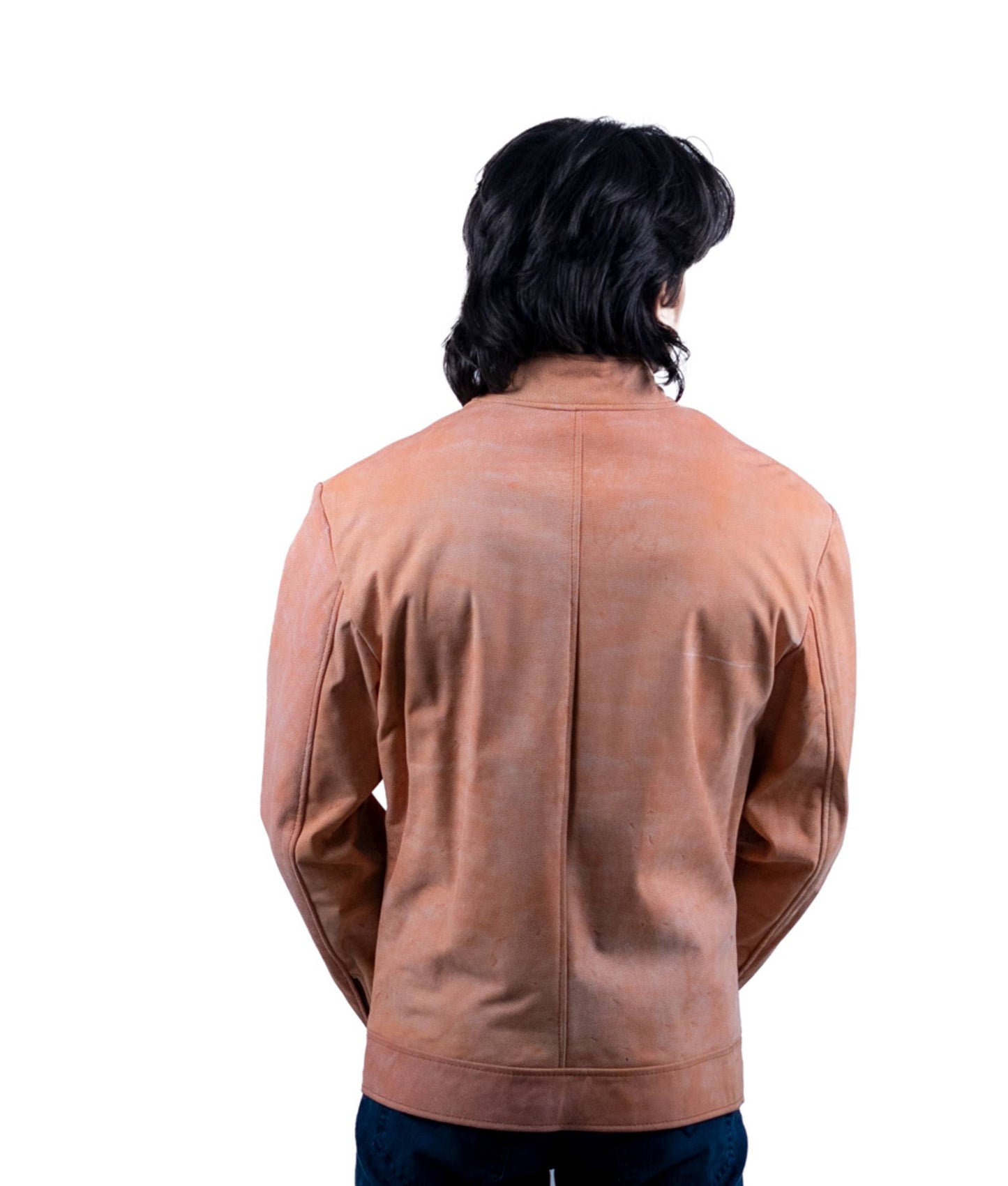 113 – Desert Tan Café Racer Jacke für Herren – Minimalistischer Roadwear-Klassiker