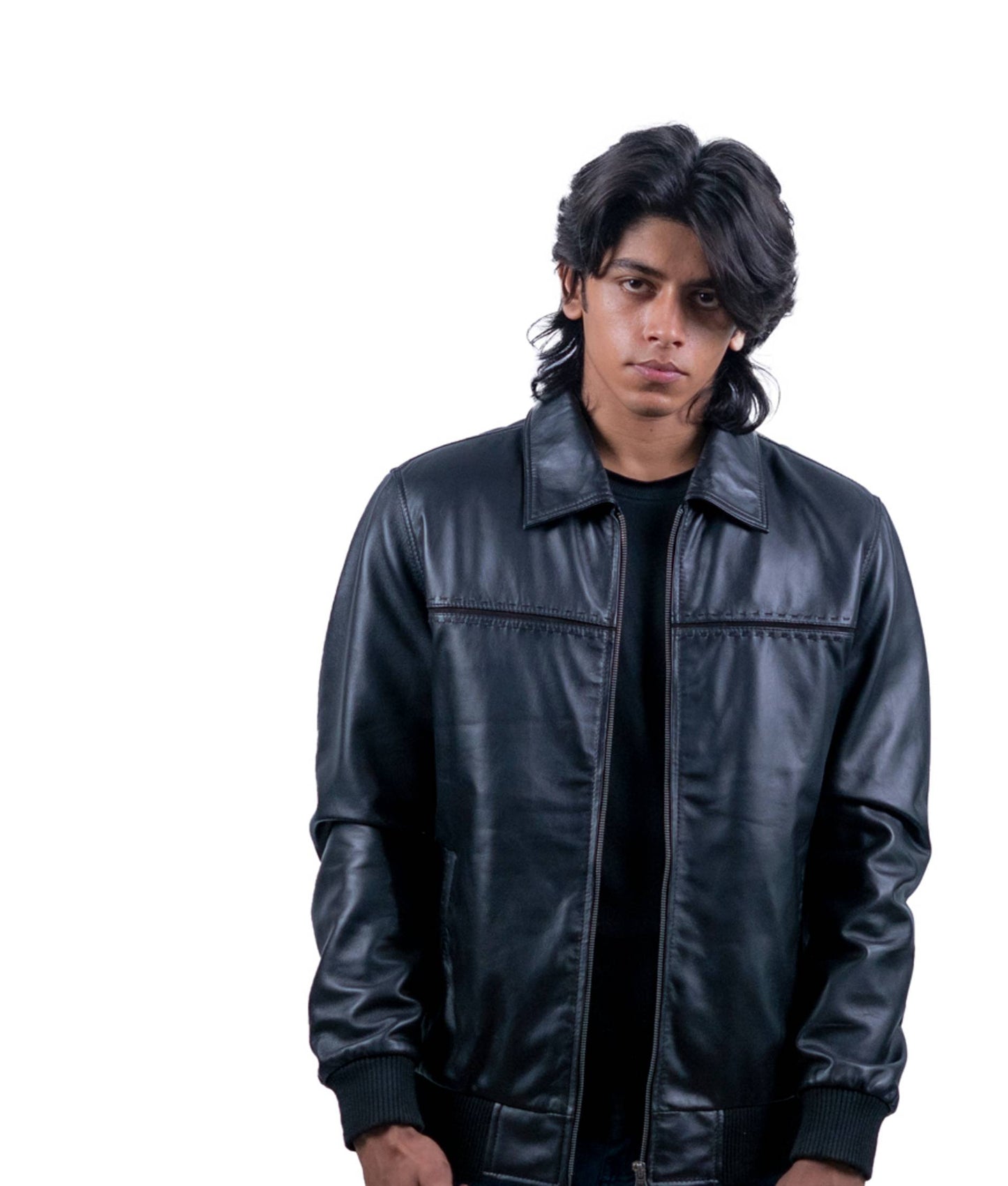 117 – Schwarze Essential-Bomberjacke für Herren – Urban Casual Classic