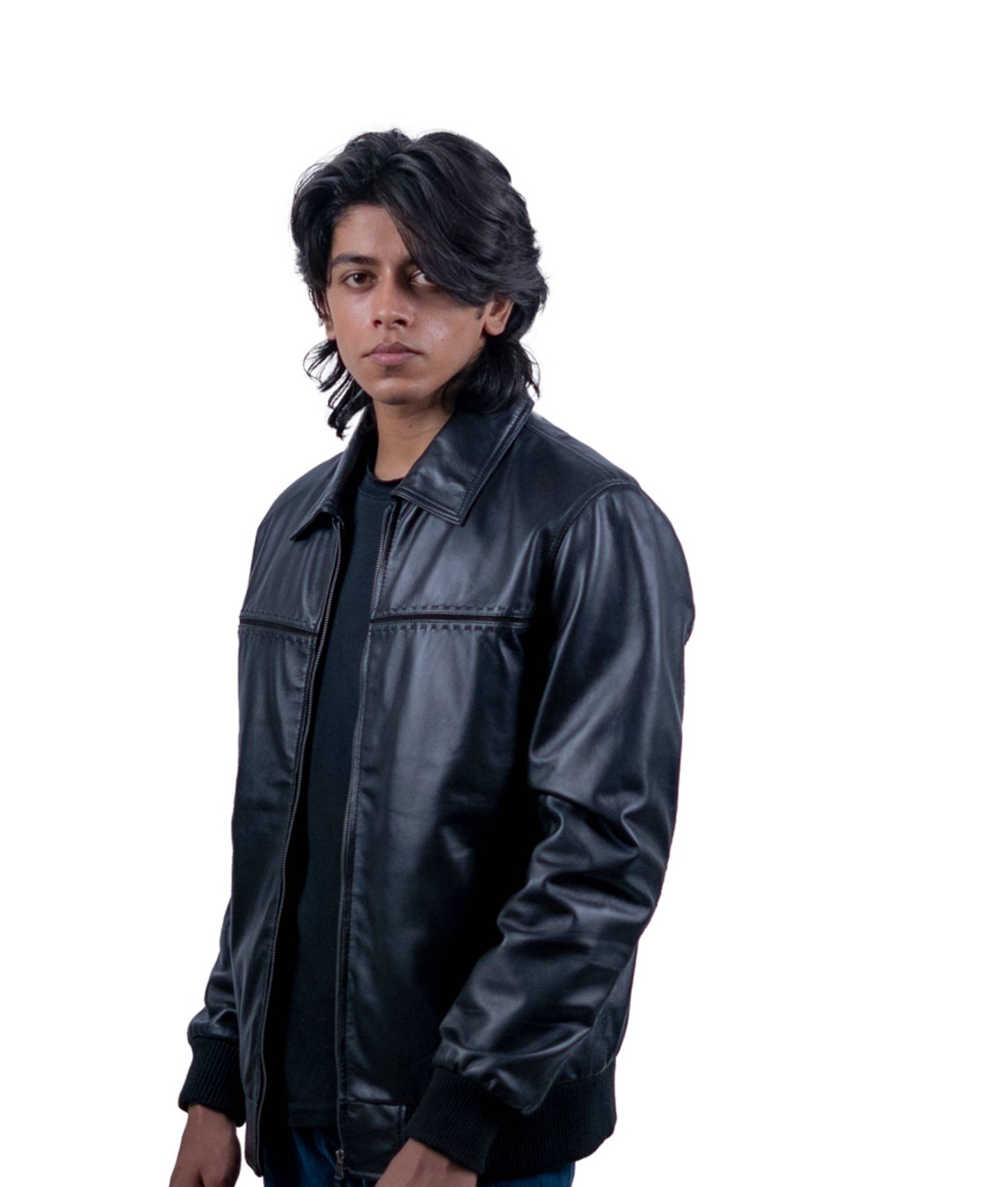 117 – Schwarze Essential-Bomberjacke für Herren – Urban Casual Classic