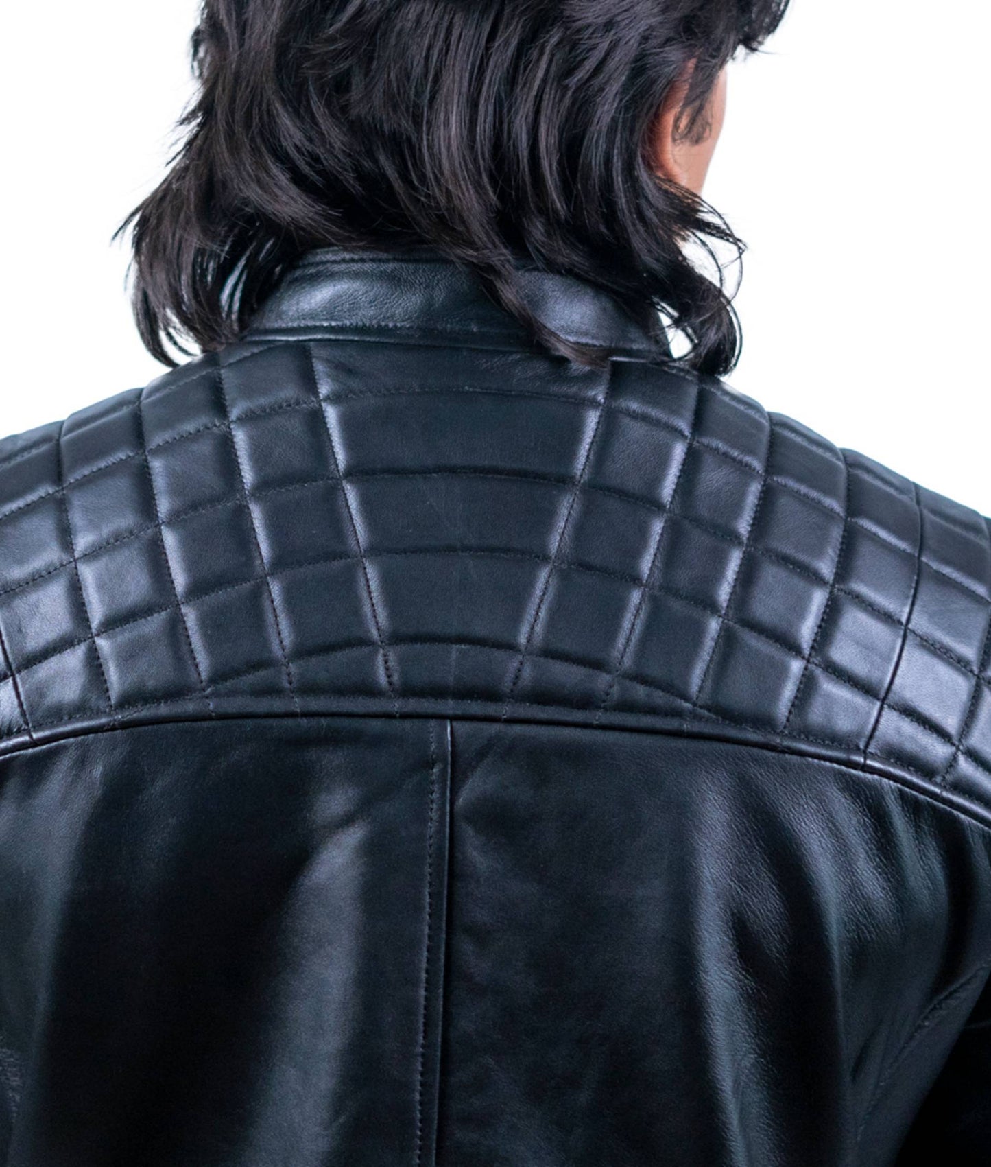 119 – Gesteppte Motorradjacke mit Schulterpolstern für Herren – Precision Detail Edition