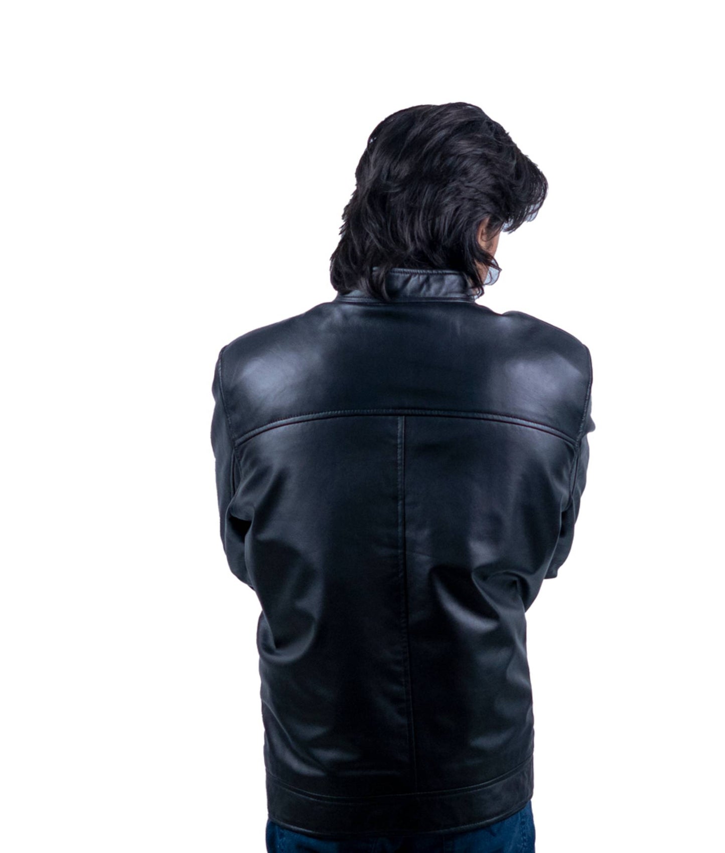121 - Men’s Streamlined Black Zip Jacket – Minimalist Utility