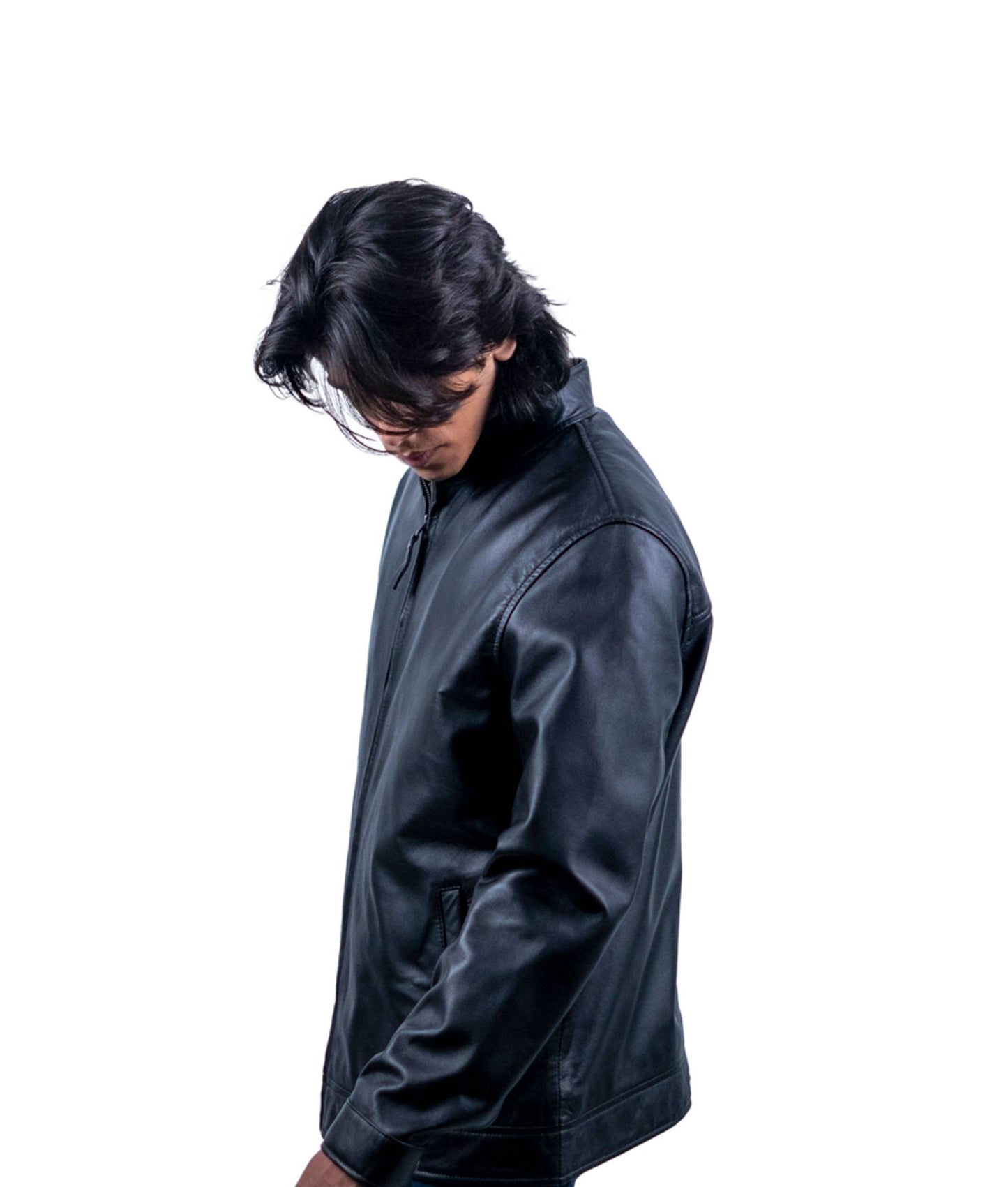 121 - Men’s Streamlined Black Zip Jacket – Minimalist Utility