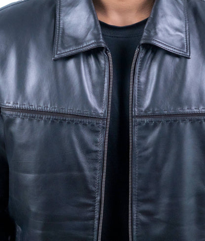 117 – Schwarze Essential-Bomberjacke für Herren – Urban Casual Classic